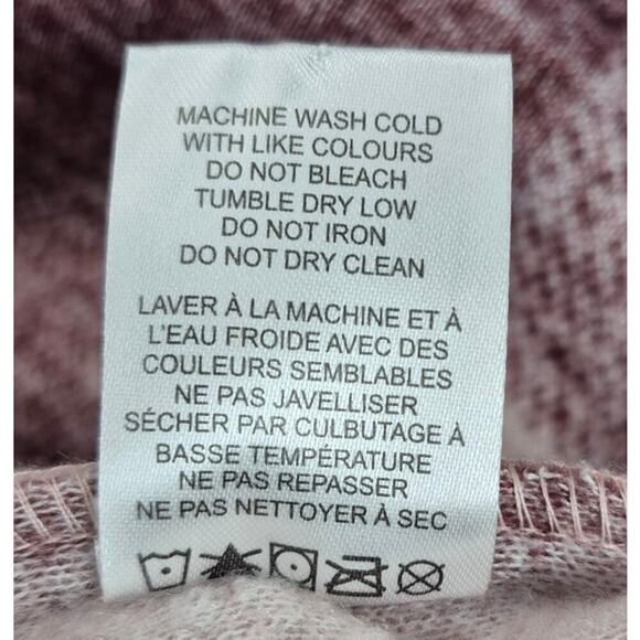 Mexx Women’s Soft-Brushed Plaid Long Shacket Pink Burgundy  Sz XS NWOT - Picture 8 of 11